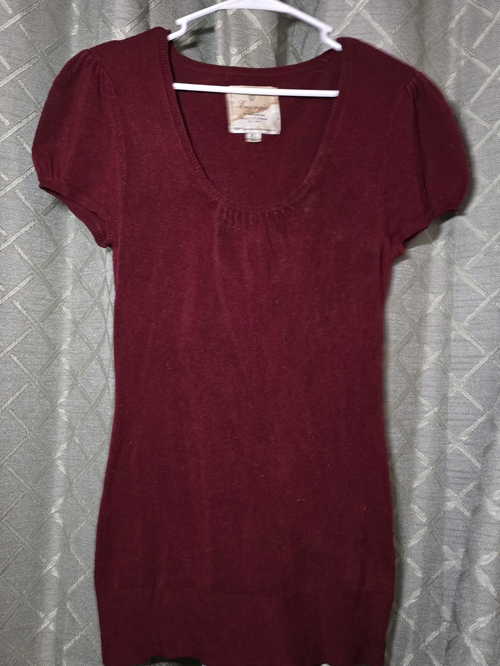 Energie Burgundy Crewneck Sweater
